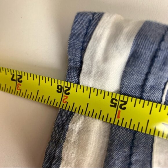 Hollister Cotton Blue Striped Button Up size Medium - Picture 8 of 13